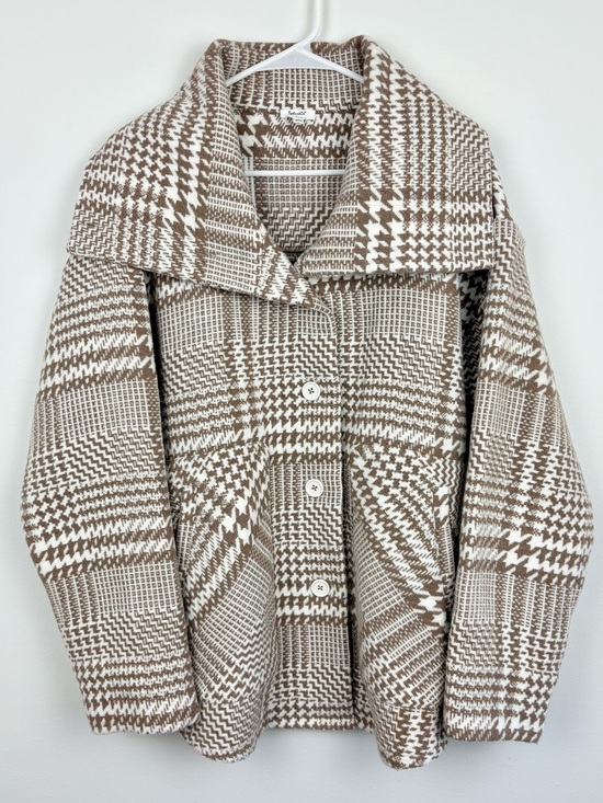 Splendid Jackets & Blazers - Splendid x @cellajaneblog Wool Plaid Jacket Toast Medium Sold Out Rare Like New